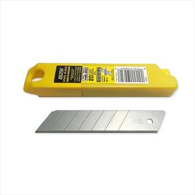 Olfa 25mm snap off blades and a yellow storage case