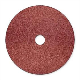 Dark red fibre sanding disc with aluminium oxide