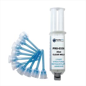 Panther Pro 25ml clear weld bonding kit and 10 nozzles