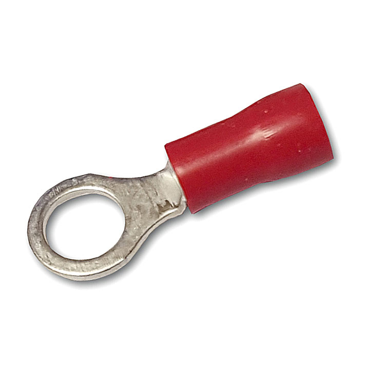 Red Ring 3.2mm (6BA) Terminals Pk100