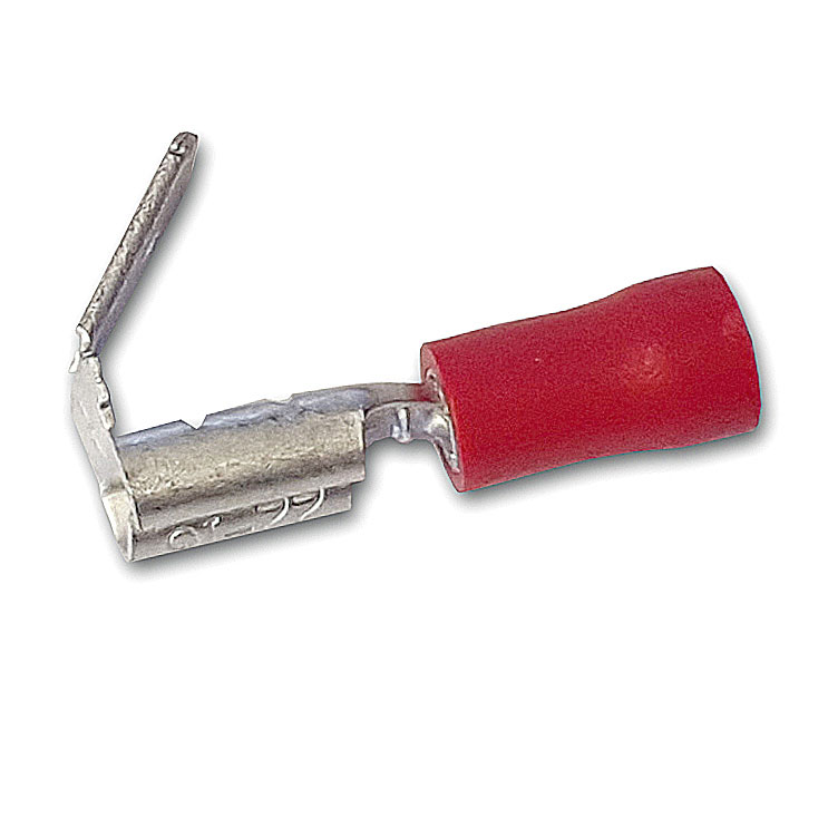 Red 6.3mm Piggyback Terminals Pk100
