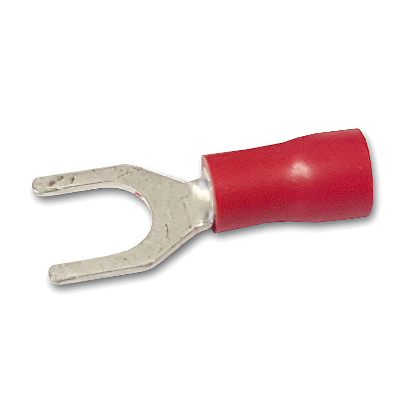 Red Fork 3.2mm ( 6BA ) Terminals Pk100
