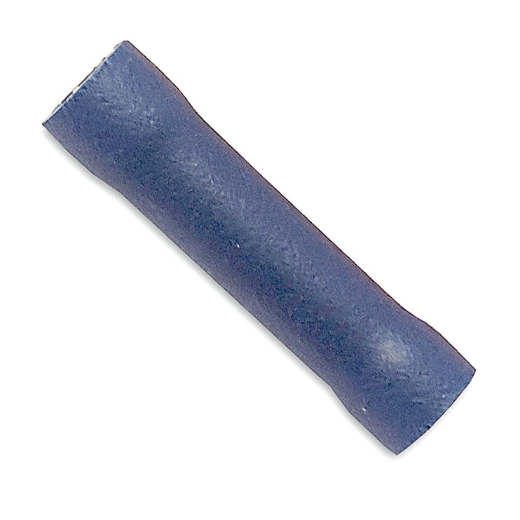 Blue 4.0mm Butt Connector Tmnls Pk100