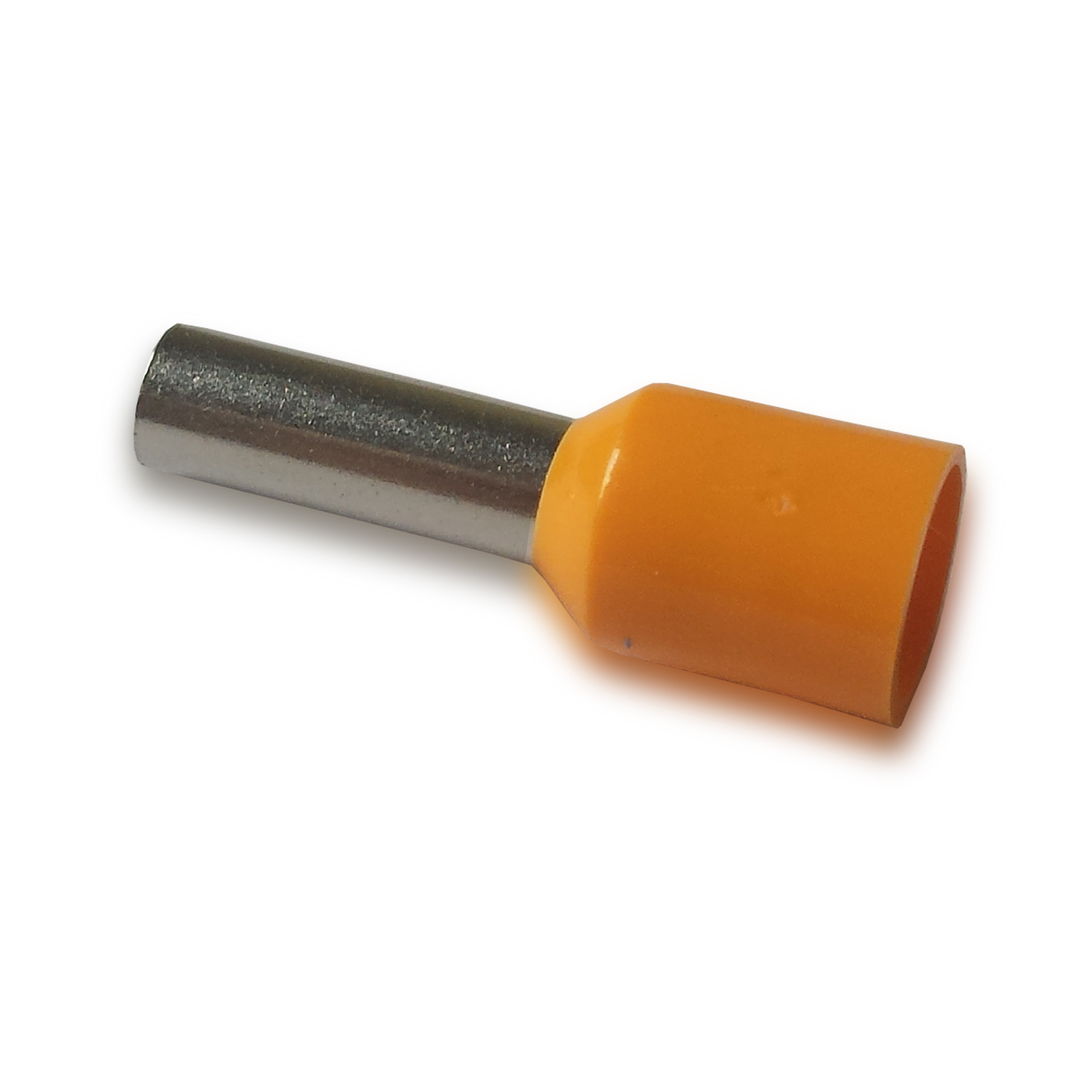 Sgl Cd/End Tnl 4.0mm2 x9.0mm Orange Pk100Single Cord End Terminal Ferrule x100