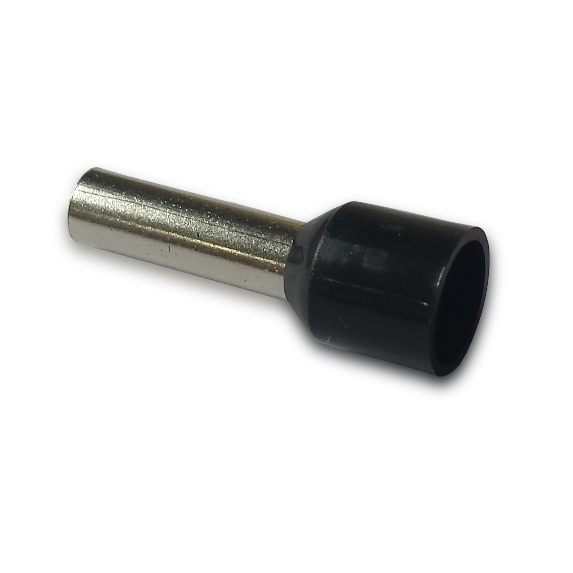 Sgl Cd/End Tnl 6.0mm2 x12.0mm Black Pk100Single Cord End Terminal Ferrule x100