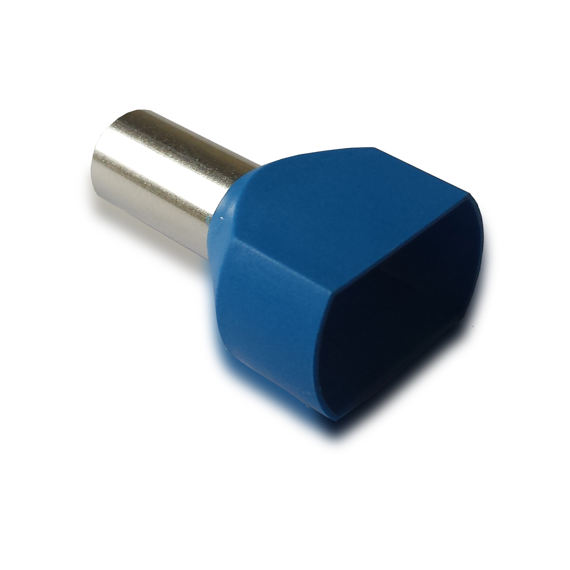 Twin Cd/End Tnl 16.0mm2 x14.0mm Blue Pk100Twin Cord End Terminal Ferrule x100