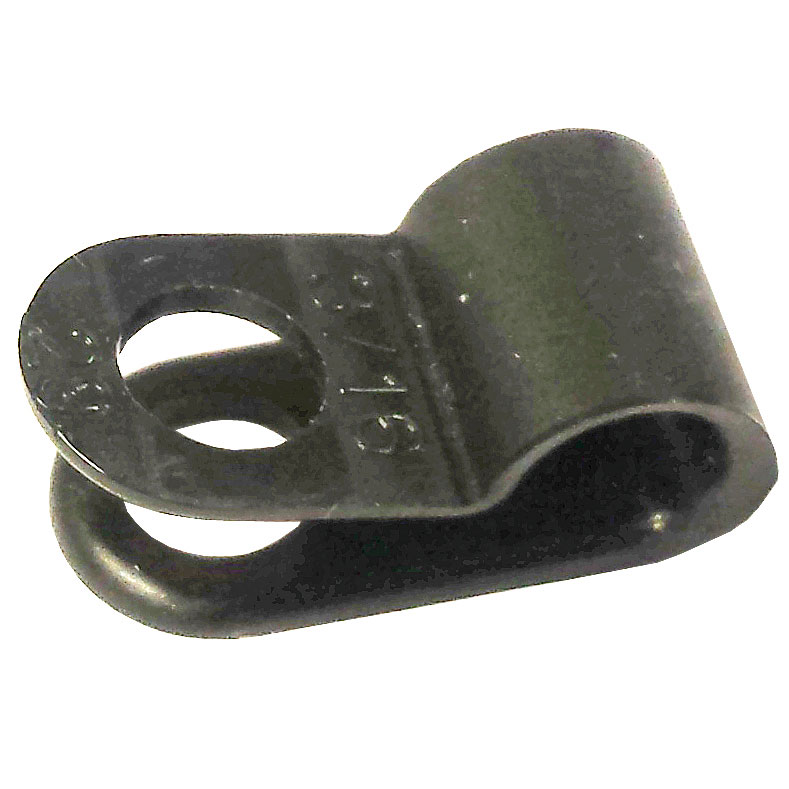 Black P-Clip 4.8mm Pk100