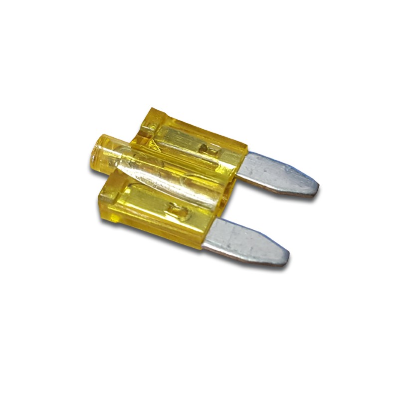 LED Glo-Blow Mini Blade Fuse 20 Amp Pk2520 Amp - Light Yellow /