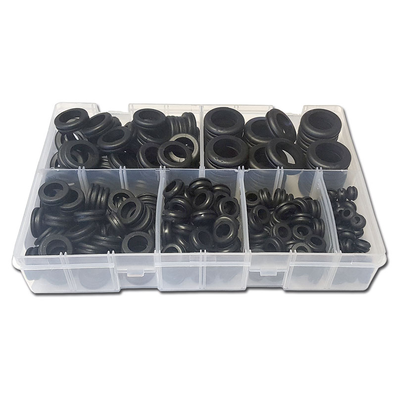 Assorted Wiring Grommets Box280pc6mm to 25mm