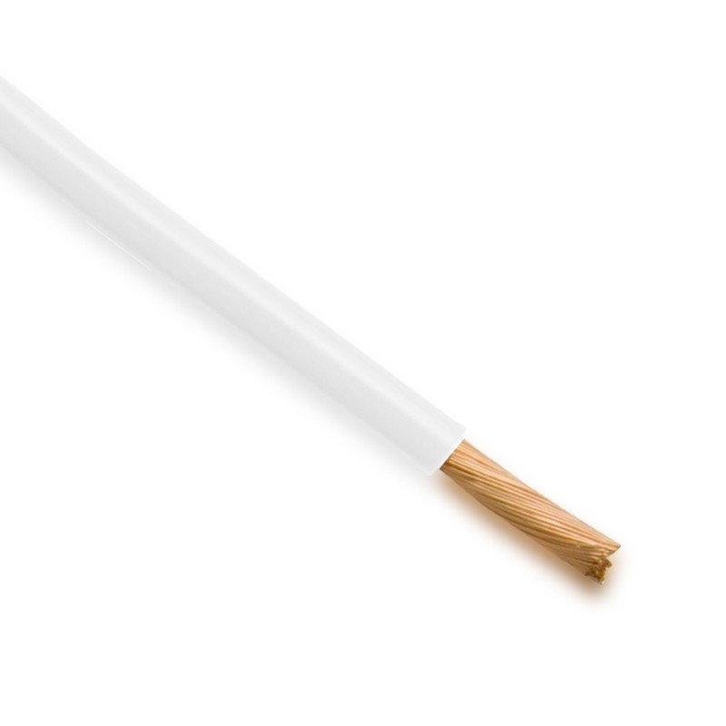 White Single Core Auto Cable 14/0.30  50M14/0.30 | 8.75 Amp | 1mm2