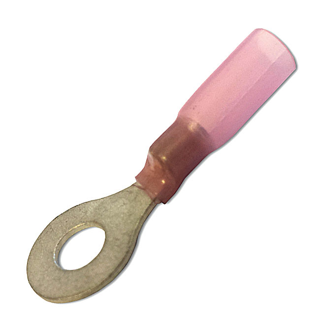 Red Heat Shrink Ring 4.3mm Pk25