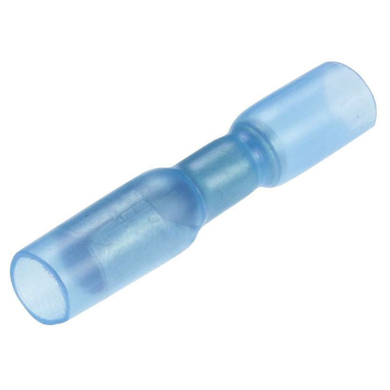 Blue Heat Shrink Female Bullet 4mm Pk251.5 - 2.5mm2 (16-14 AWG)