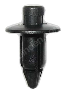 Nissan Push Rivet - Black Pk5012mm x 8mm x 6mm