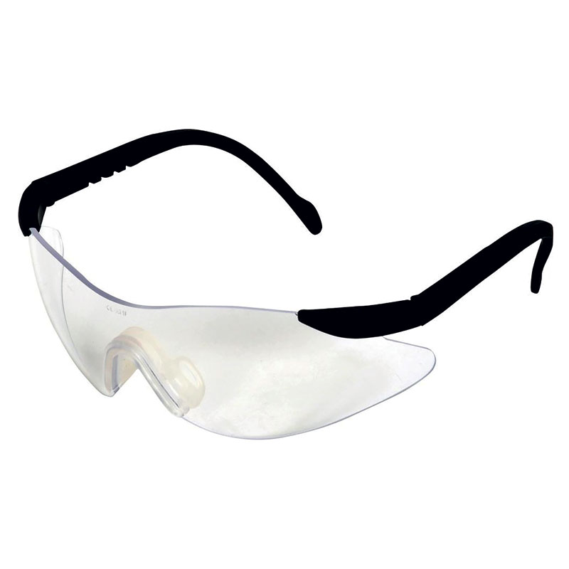 Wrap-Around Safety Spectacles Clear 1prEN166:2001  Low Impact / Scratch Resistant
