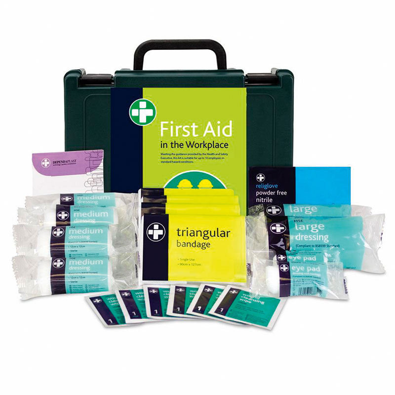 10 Person Workplace First Aid KitHSE Approved