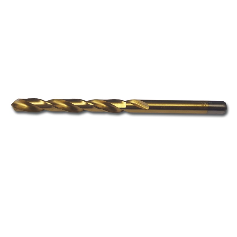 13.0mm TiN Coated Twist Drill Pk513.0mm / Bright TiN Coating