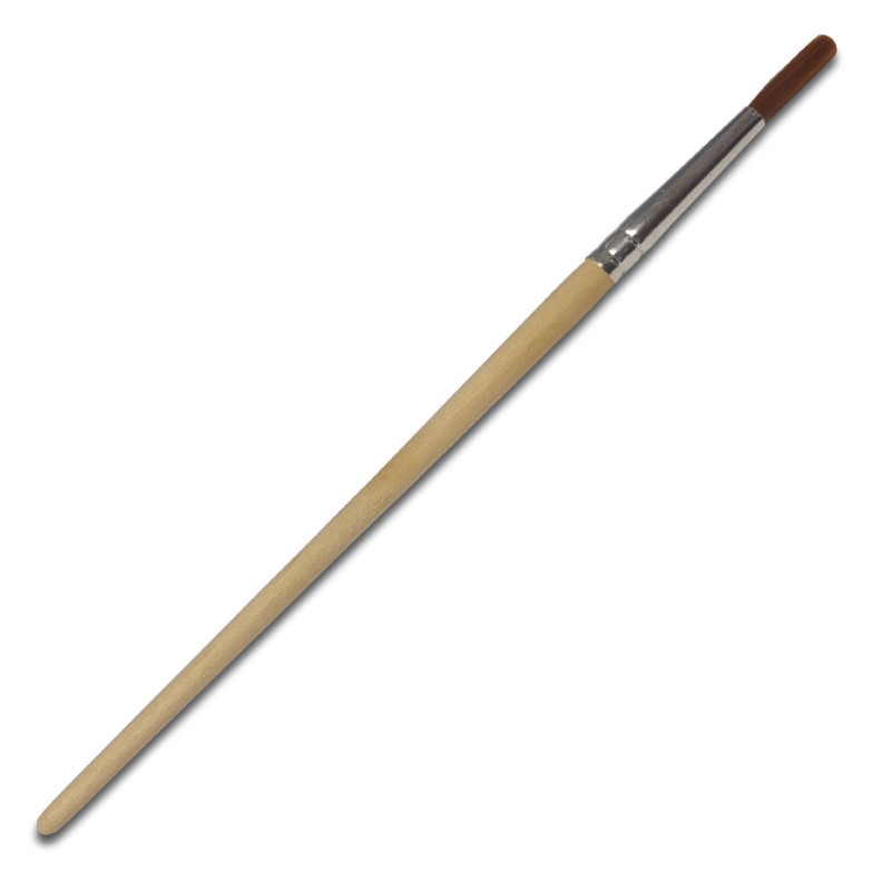 Soft Touch-Up Brush # No.6 Wood Hdl Pk12Size: No.6 / Plain Wooden Handle
