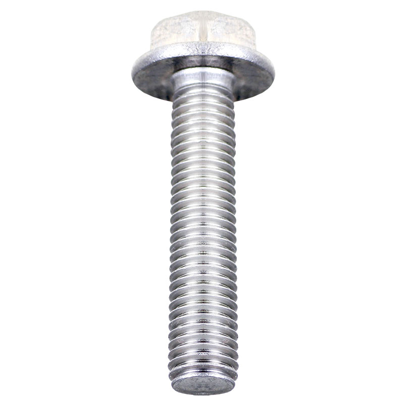 M6 x 16mm Flanged Setscrew Serrated Pk100M6 x 16mm / Serrated Flange