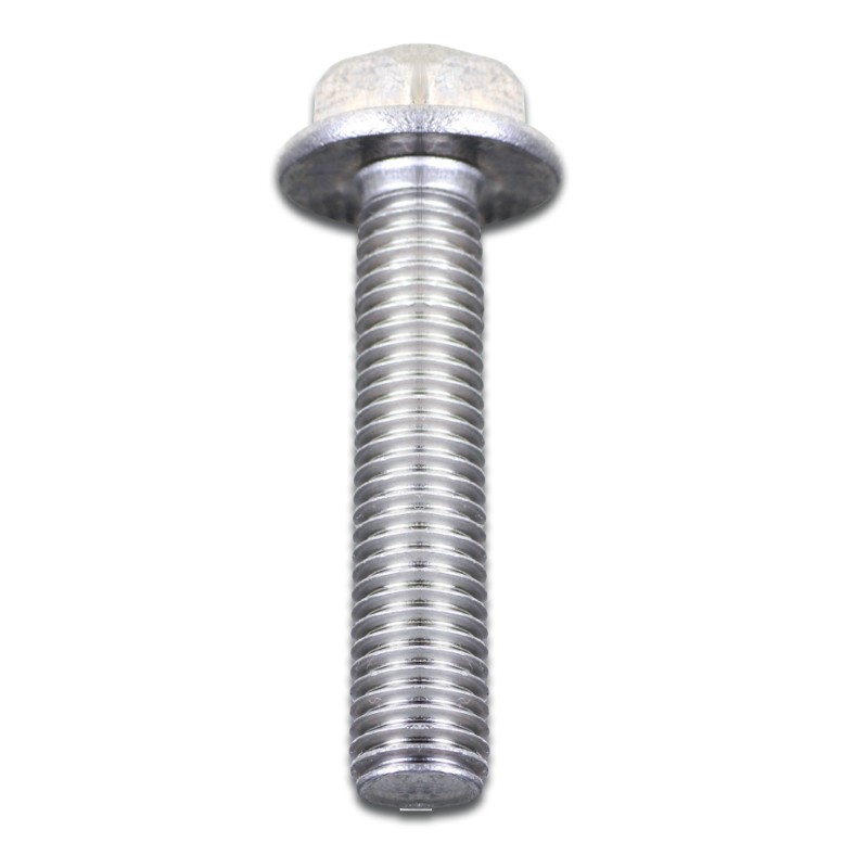 M6 x 25mm Flanged Setscrew Serrated Pk100M6 x 25mm / Serrated Flange