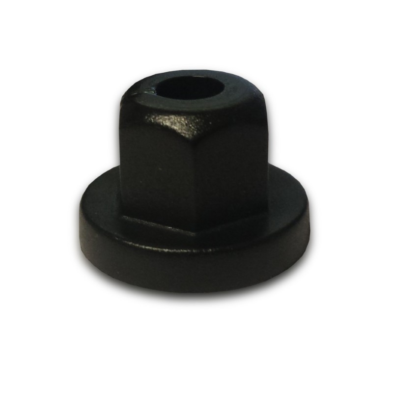 Mercedes Black Locking Nut Pk50Thread 5mm x Height 11mm x 16mm Diam