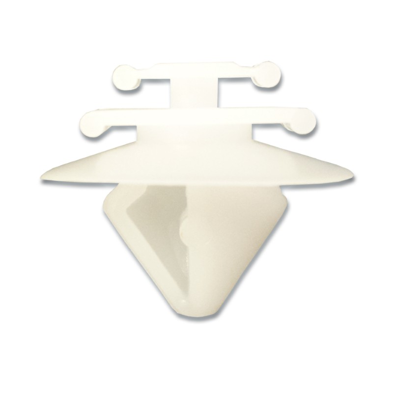 Peugeot/Citroen White Moulding Clip Pk5020mm x 10mm x 9mm Stem Diam.