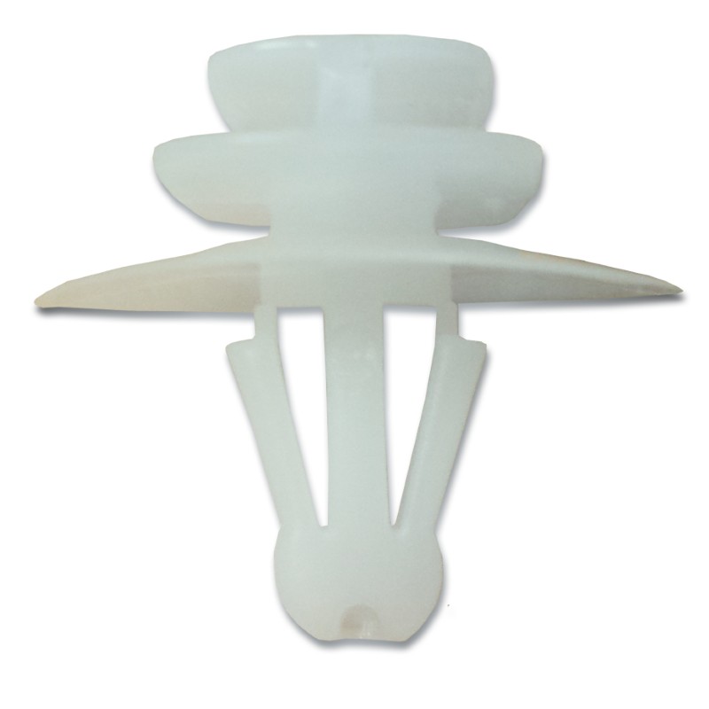 Renault White Moulding Clip Pk5018mm x 12mm x 5.5mm Stem Diam.