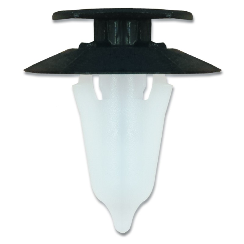 Ford Black/White Trim Panel Clip Pk5018mm x 12mm x 8mm Stem Diam.