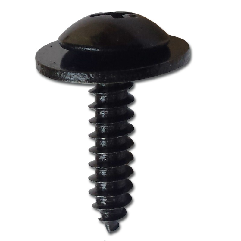 Body Screw c/w Washer Black Finish Pk5019mm Thread Length x 4.8mm Thread