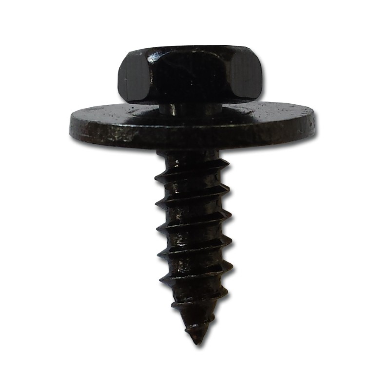 Body Screw c/w Washer Black Finish Pk5016mm Thread Length x 4.8mm Thread