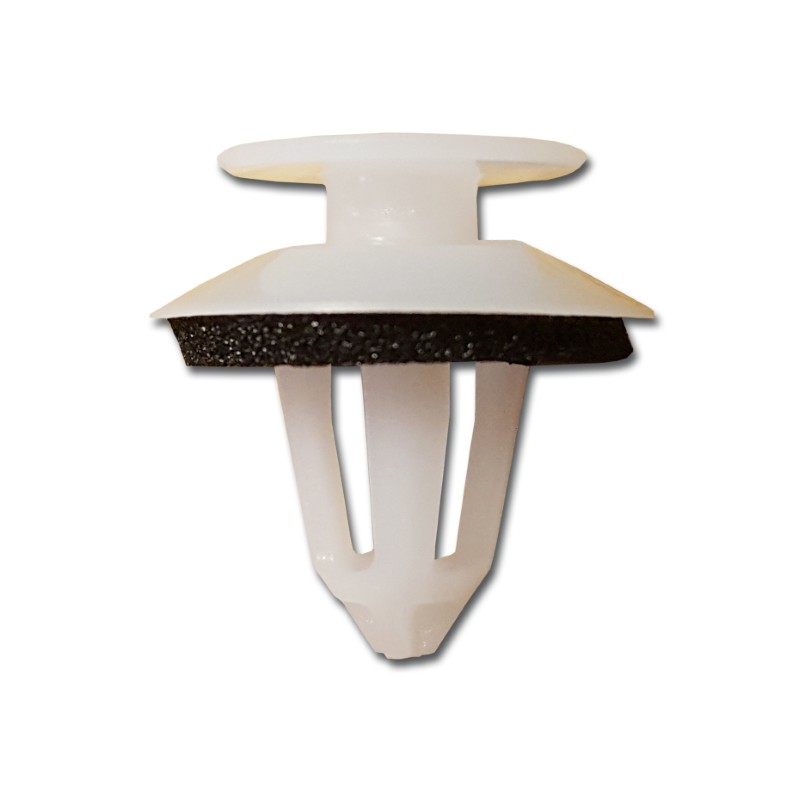 Ford White Trim Panel Clip  Pk5018mm Diam x 12mm x 8mm Hole Size