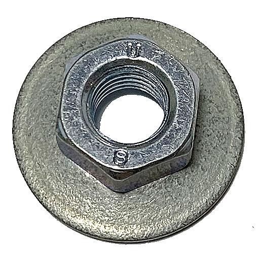 6mm Combi Nut with Washer Pk50