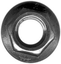 8mm Combi Nut with Washer  Pk50