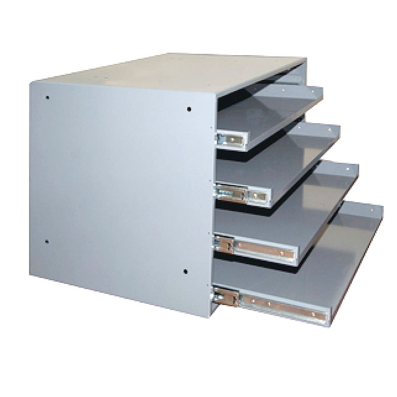 Easy Glide Slide Rack Pk1W=15in. D=11in. H=11in. / 4 Compartments