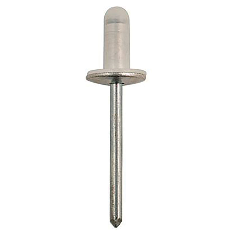 Aluminium Rivet With Plastic Cap Pk5018mm Stem x 12.7mm Flange x 4.9mm Diameter