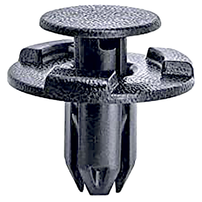 Nissan Black Wheel Arch Lining Clip Pk50Head 20mm / Stem Length 16mm / Hole 8mm