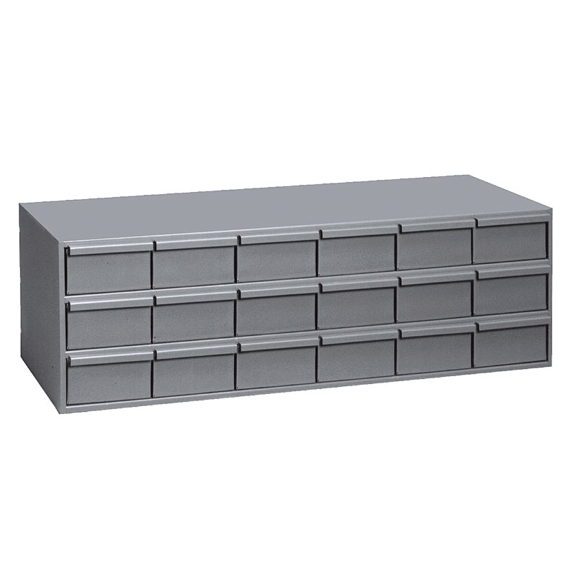 18 Drawer Cabinet Pk1W=33in. D=11in. H=11in. / 18 Drawer