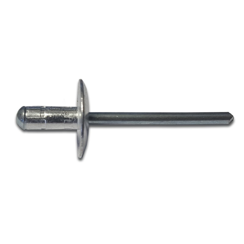 Multigrip Rivet 4.8 x 25mm Large Flg Pk2004.8mm x 25mm / Large Flange