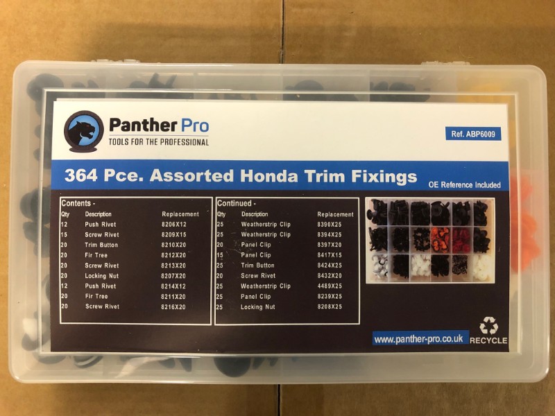 Assorted Honda Trim Fixings Box364pc