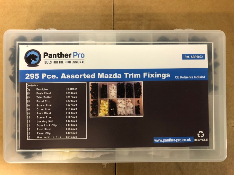 Assorted Mazda Trim Fixings Box295pc