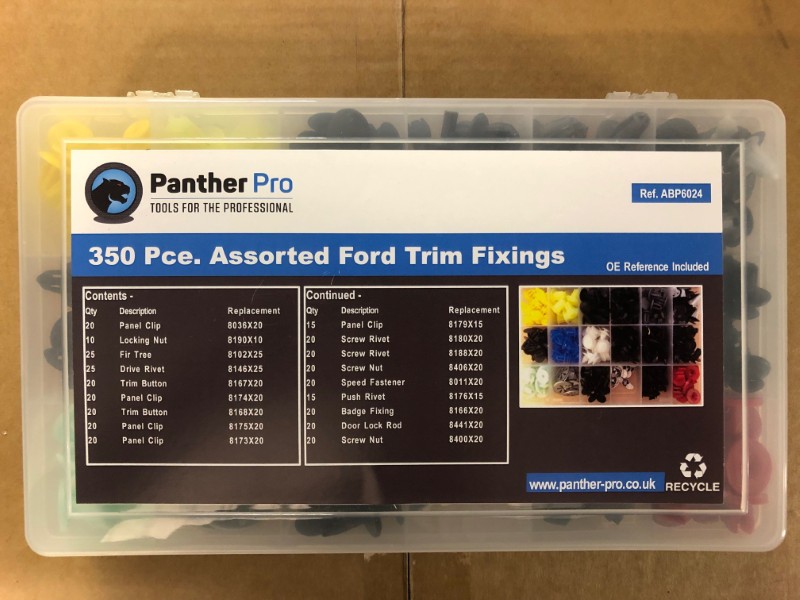 Assorted Ford Trim Fixings Box350pc