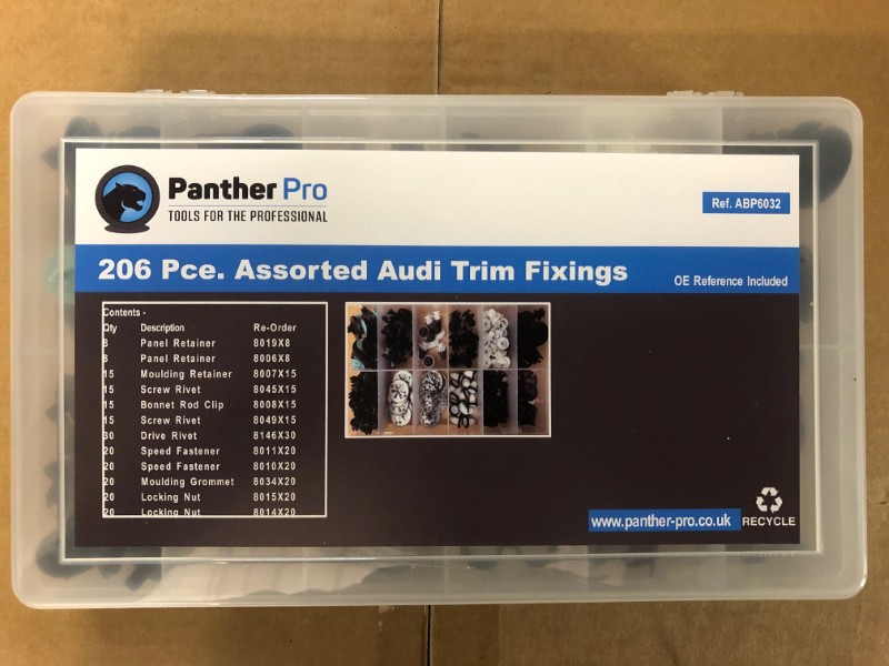 Assorted Audi Trim Fixings Box203pc