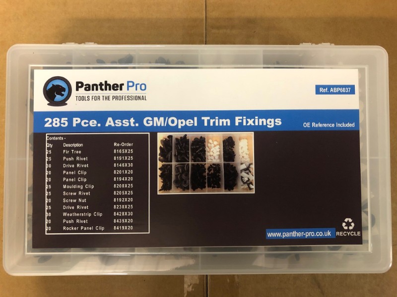 Assorted GM/Opel Trim Fixings Box285pc