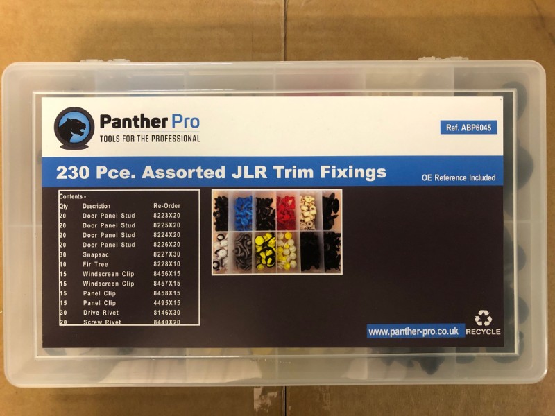 Assorted JLR Trim Fixings Box230pc