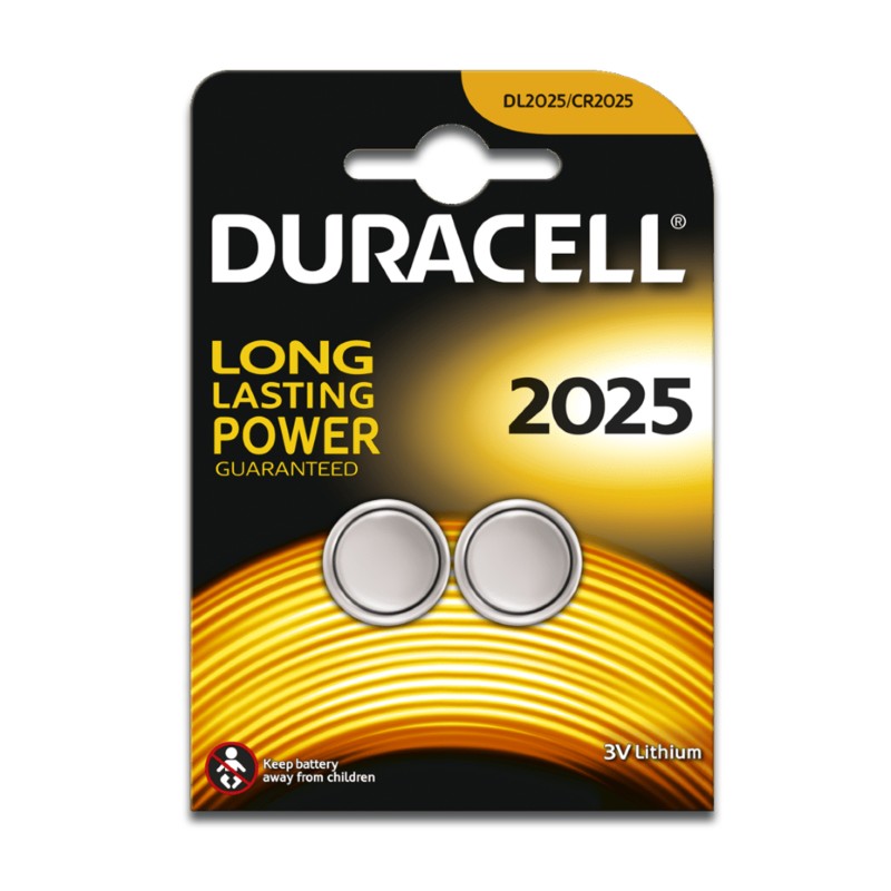 DISCONTINUED See DBAT0025B-2Duracell Lithium Coin Cell CR2025 Pk1
