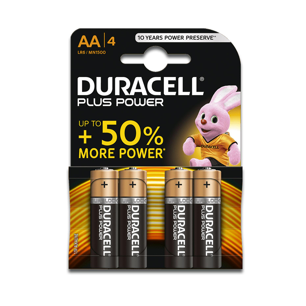 Duracell Plus AA Cell Battery Box20x Pk4