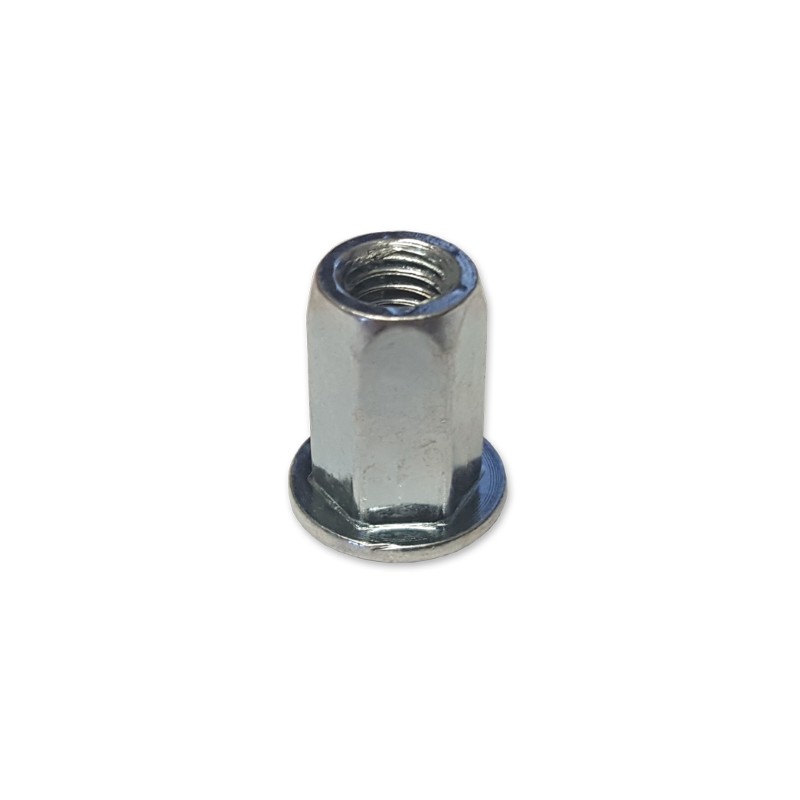 M10 Full Hex Threaded Insert  Pk50Zinc Plated Steel
