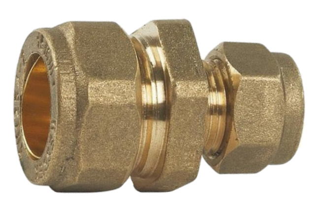 Brass Reducer Coupling 8-6mm Pk5