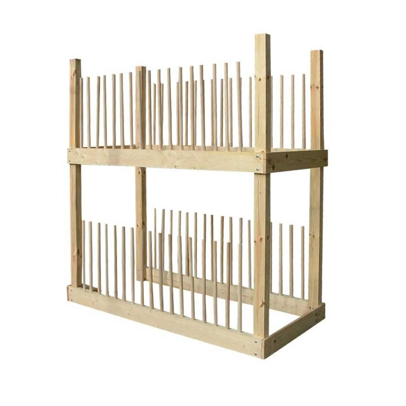 Wooden racking system for Glassn Storage