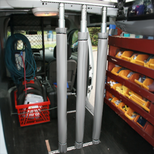 Telescopic Rack Bars For Glass Transport