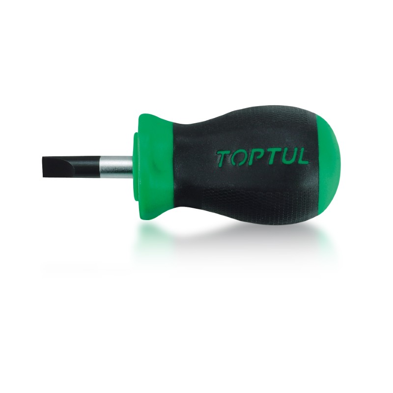 6.5 x 25mm Stubby Slotted Anti-Slip S/Driv